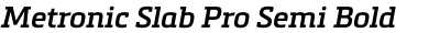 Metronic Slab Pro Semi Bold Italic